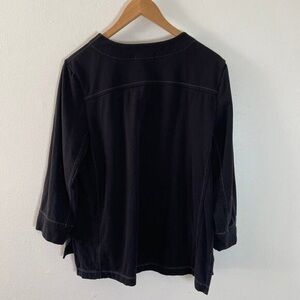 James Perse Black Button Down Shirt